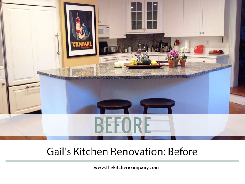 Gail's kitchen renovation before